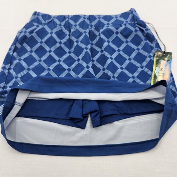 Kyodan Golf Womans Size XS Active Wear Skort Pockets Blue White - Picture 3 of 6